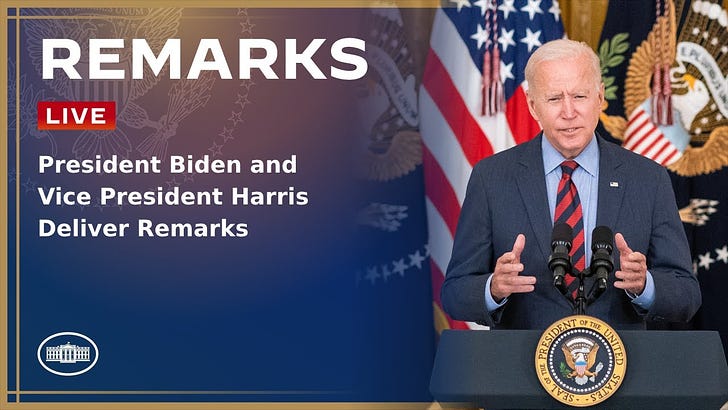LIVE: Joe Biden Talking. Kamala Harris Talking. You Listening.