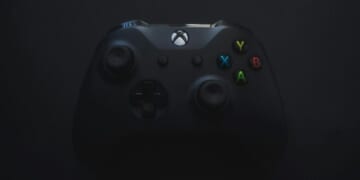 Xbox controller on dark background