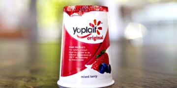 Yoplait Label Warns Yogurts Must Reach Internal Temperature Of 165 Degrees Before Consumption