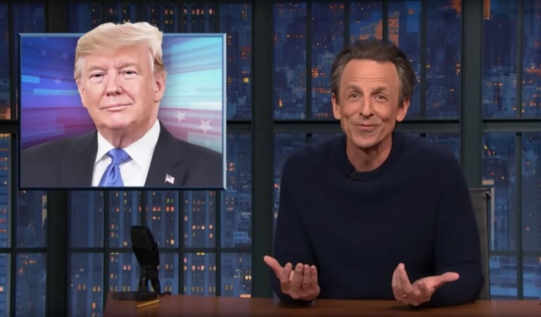 Seth Meyers takes on 'one of' Trump's 'most deranged screeds yet'